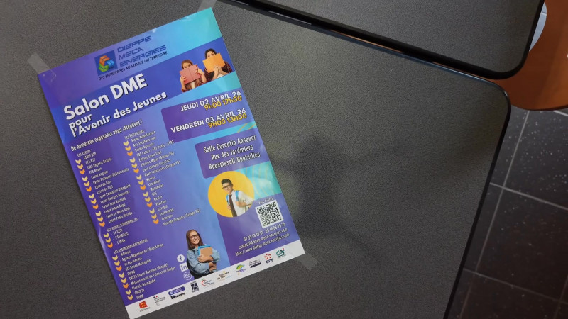 Nous vous attendons aujourd’hui et demain pour la 3ᵉ édition du Salon DME pour L’Avenir des Jeunes à la Salle Corentin Ansquer de Rouxmesnil-Bouteilles !